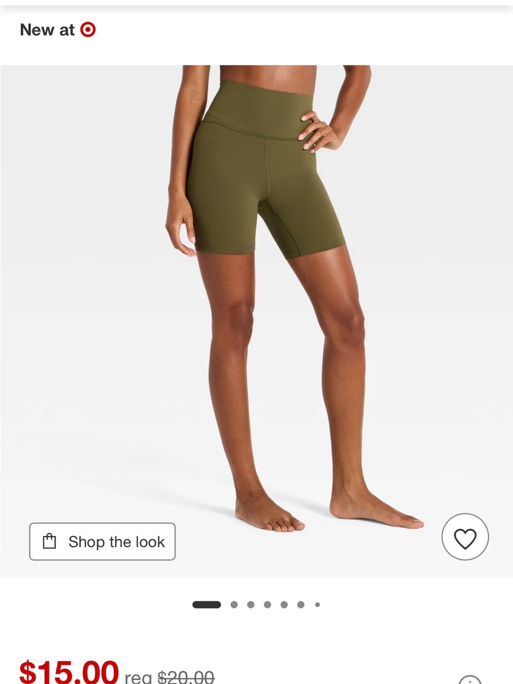NWOT all in motion Olive High-Rise Bike Shorts 2x pockets poly and spandex